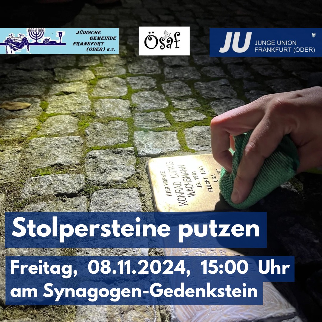 Einladung: Stolpersteine putzen gegen das Vergessen 