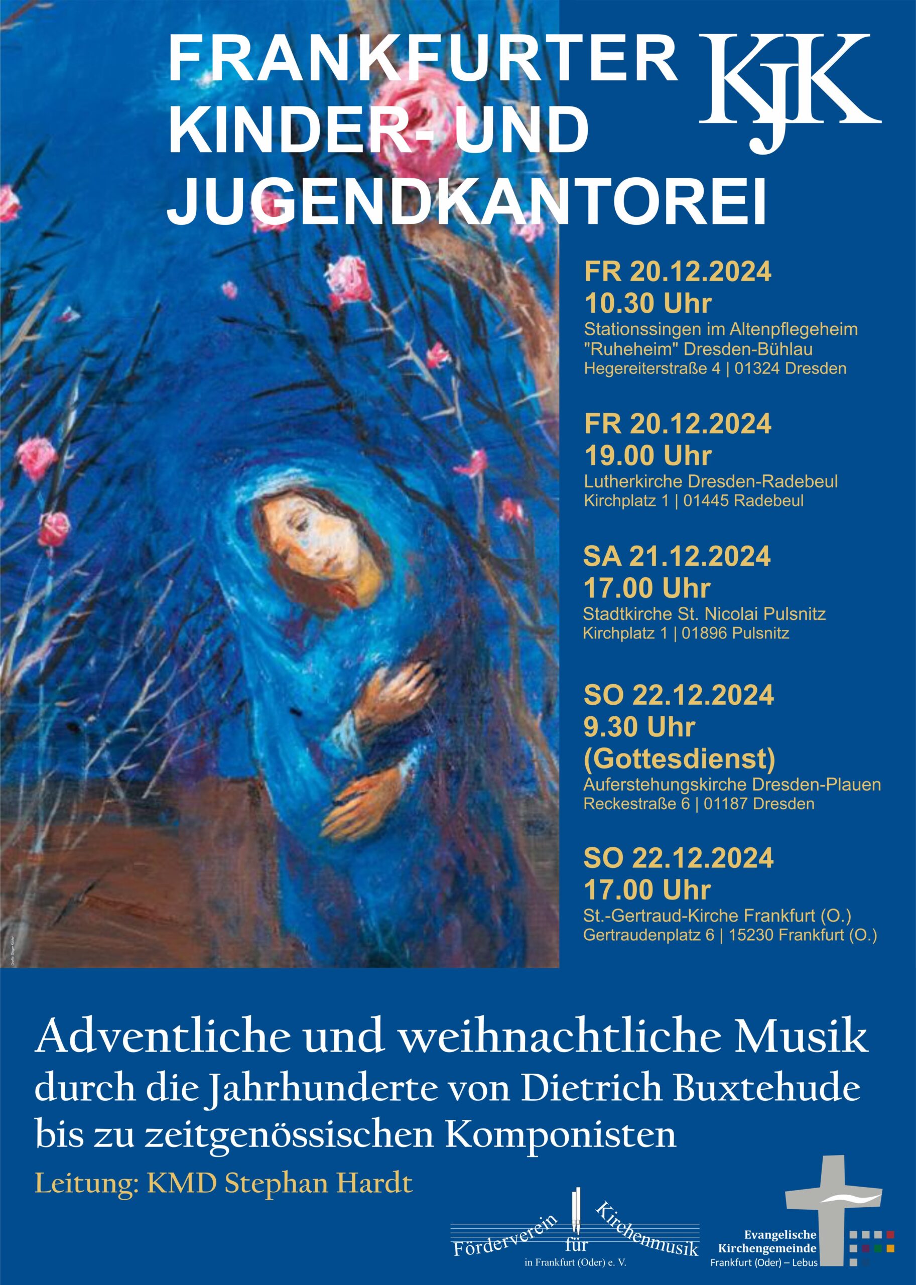 Adventschorreise der Frankfurter Kinder und Jugendkantorei nach Dresden