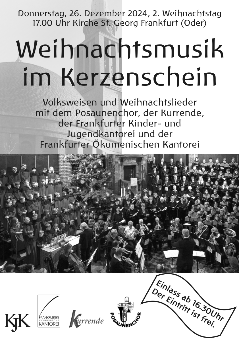 Weihnachtsmusik im Kerzenschein