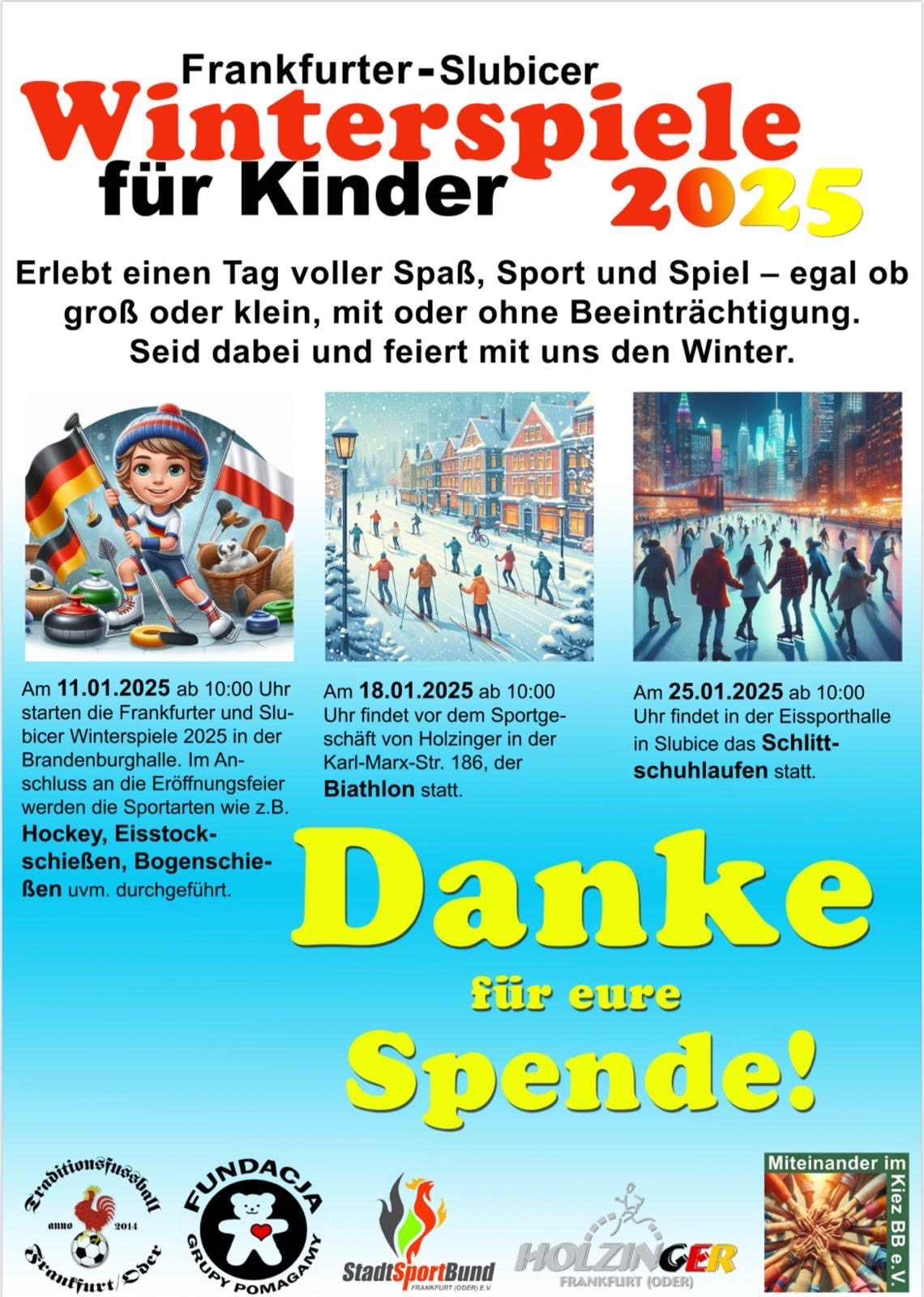 Winterspiele in Frankfurt Oder