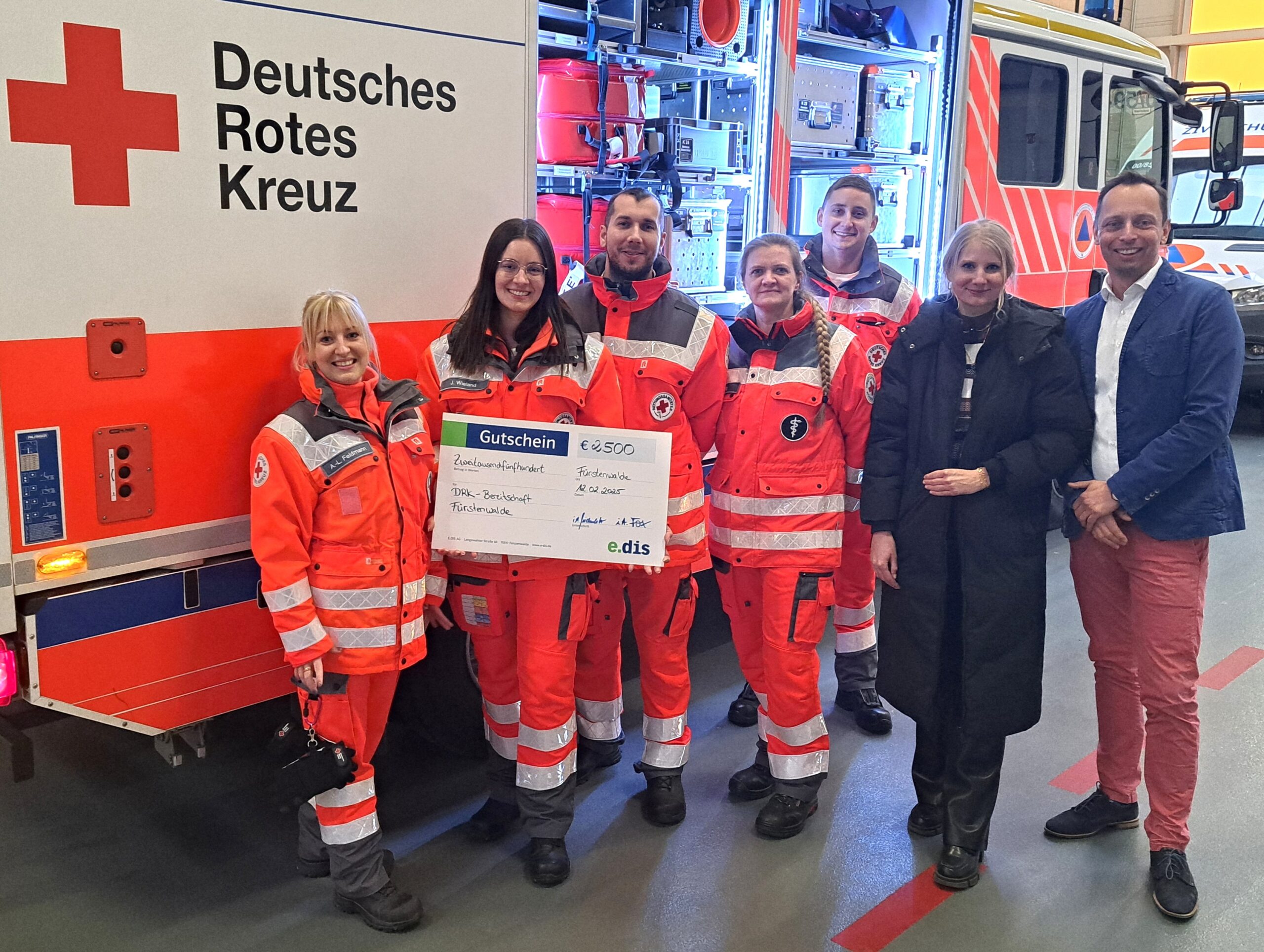 Bereitschaft Fürstenwalde gewinnt bei Aktion der E.DIS AG 