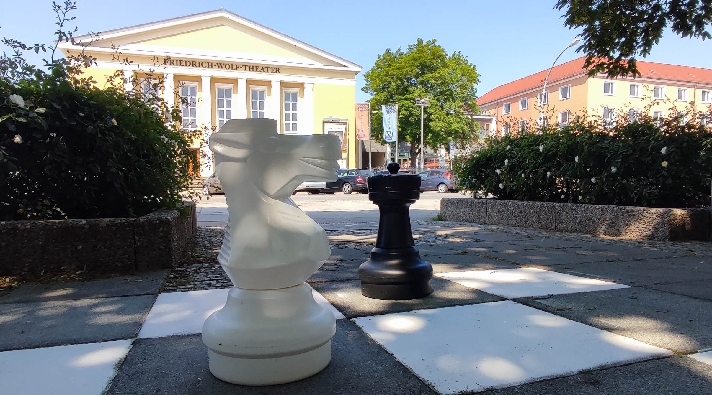 Freiluftschach in der Lindenallee