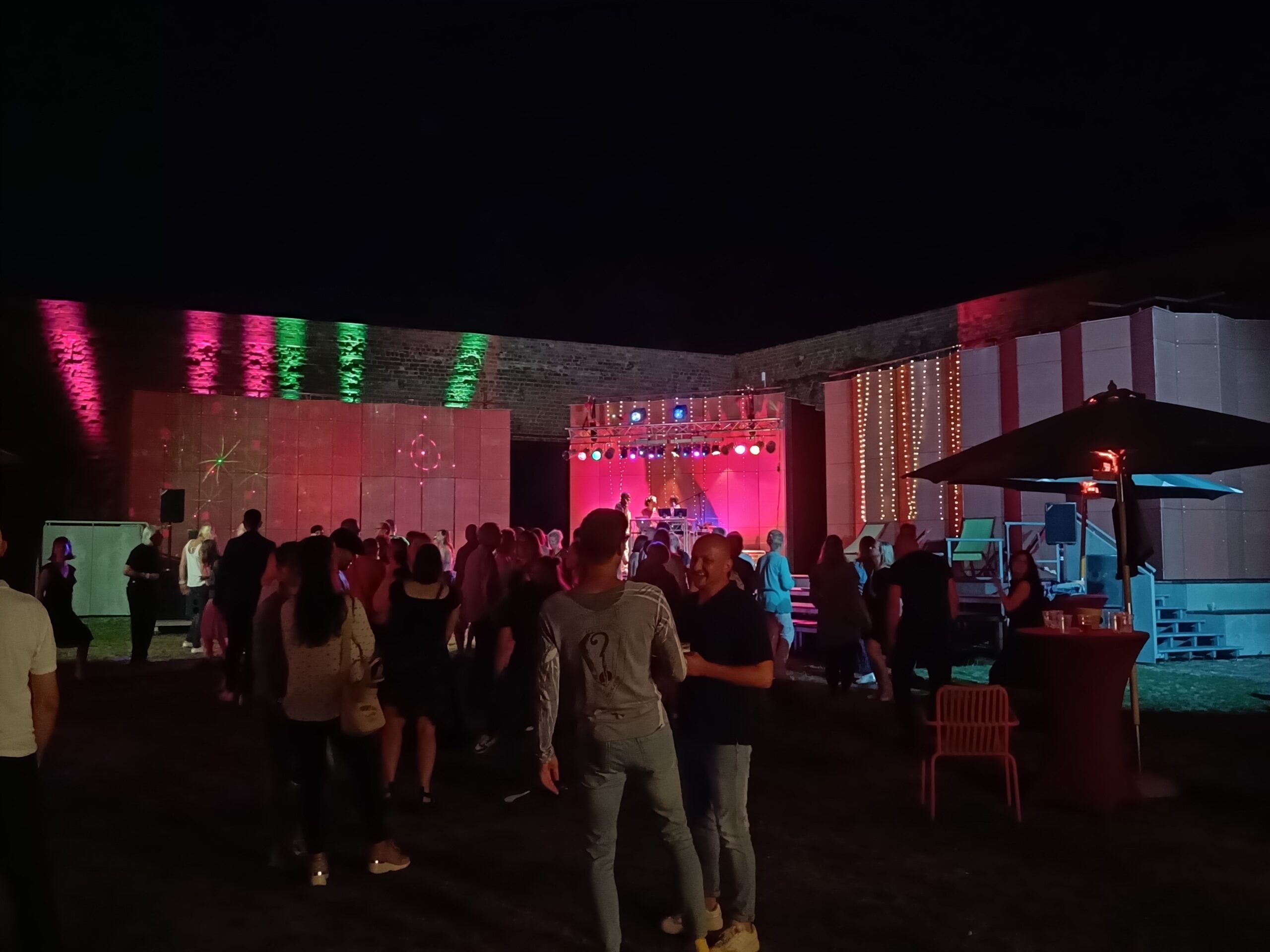 Open-Air-Disco auf Burg Beeskow