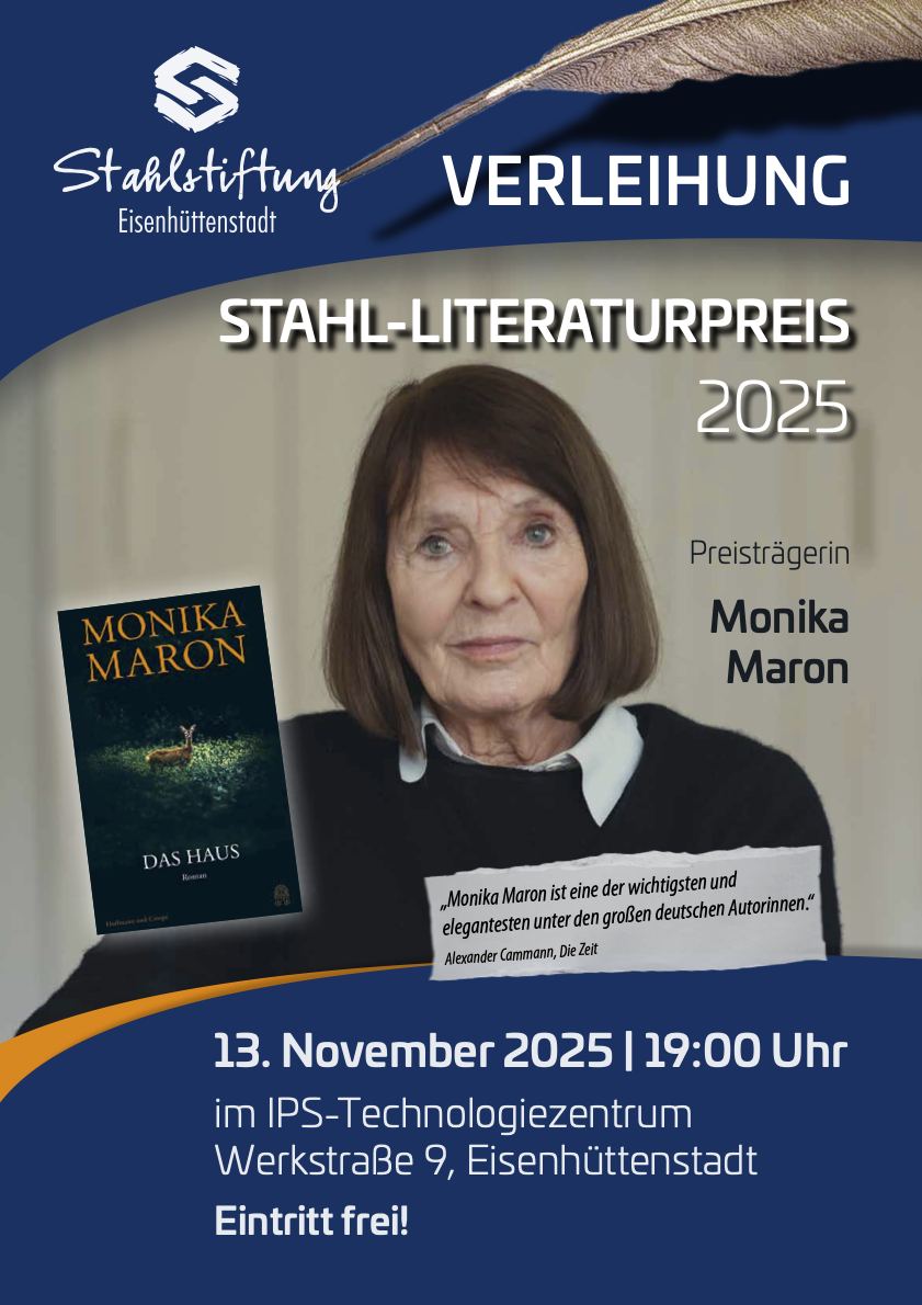 Monika Maron erhält Stahl-Literaturpreis 2025
