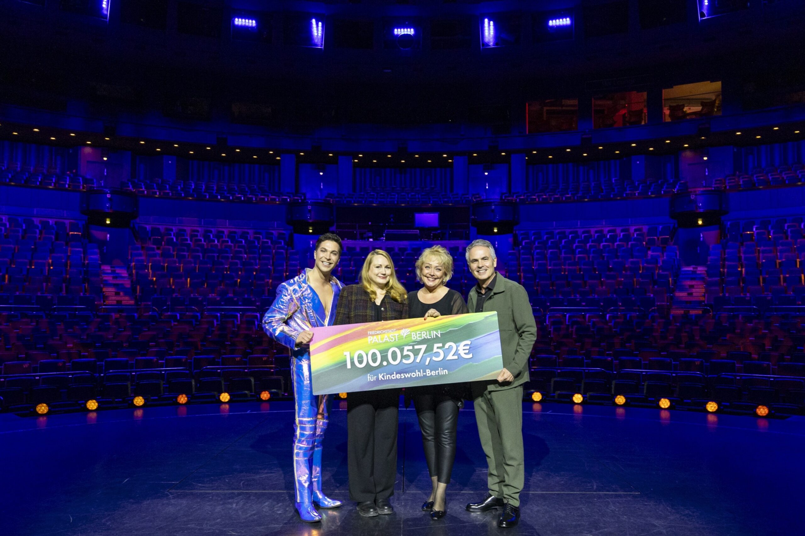 Rekord-Spendensumme: Palast-Gäste sammeln über 100.000 Euro für Kindeswohl-Berlin