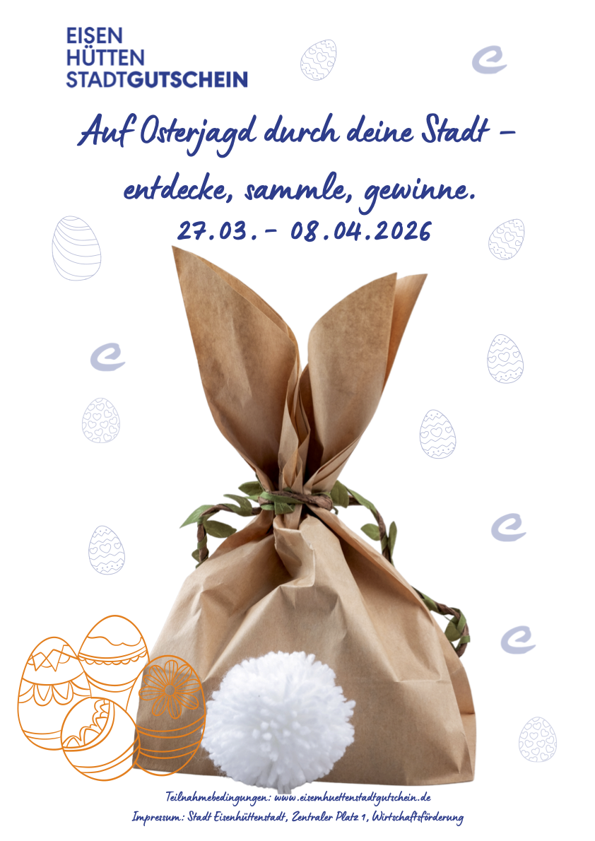 Oster-Wortsuchspiel in Eisenhüttenstadt: Wörter sammeln und Stadtgutscheine gewinnen