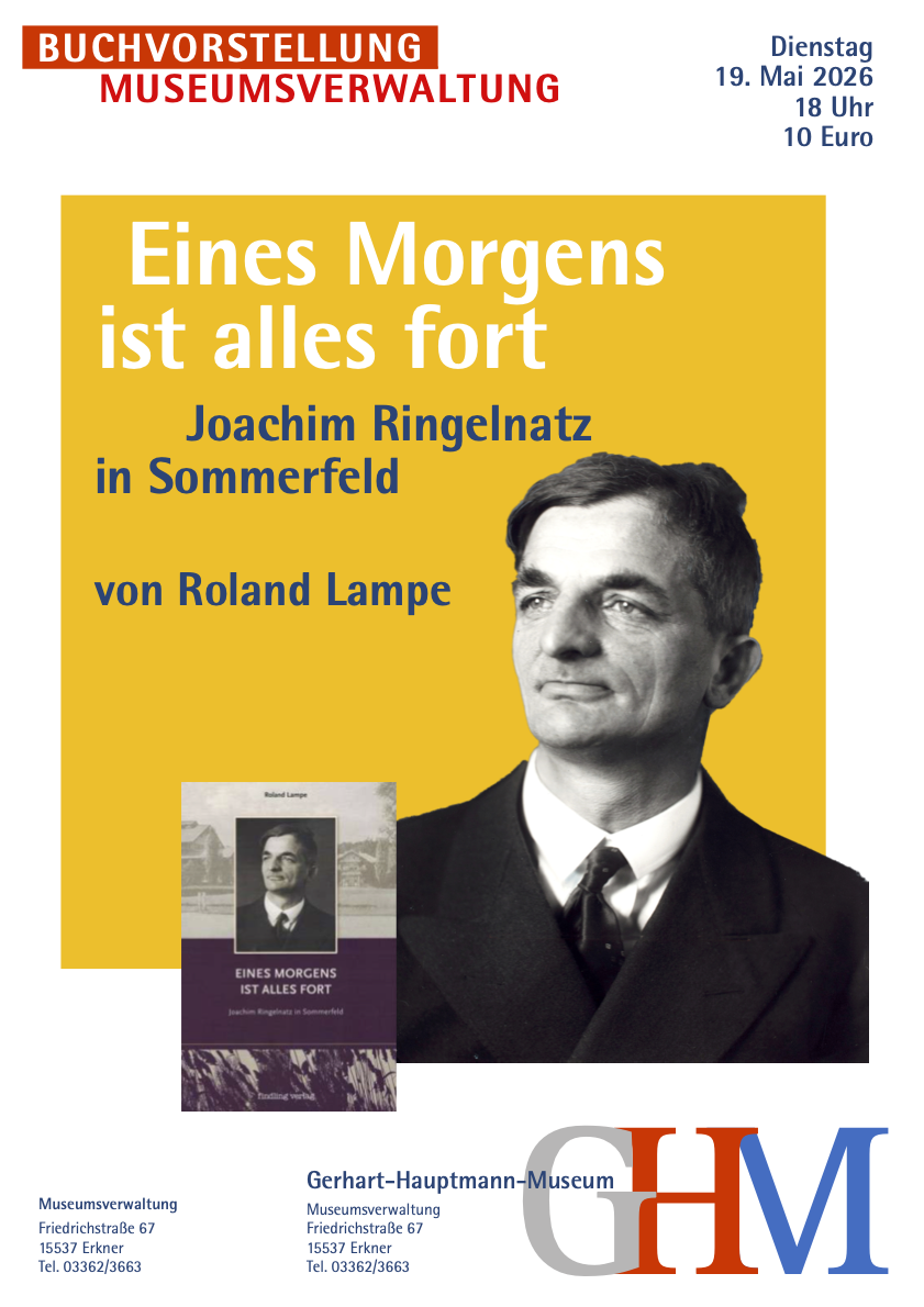 Buchvorstellung in Frankfurt (Oder): Joachim Ringelnatz in Sommerfeld