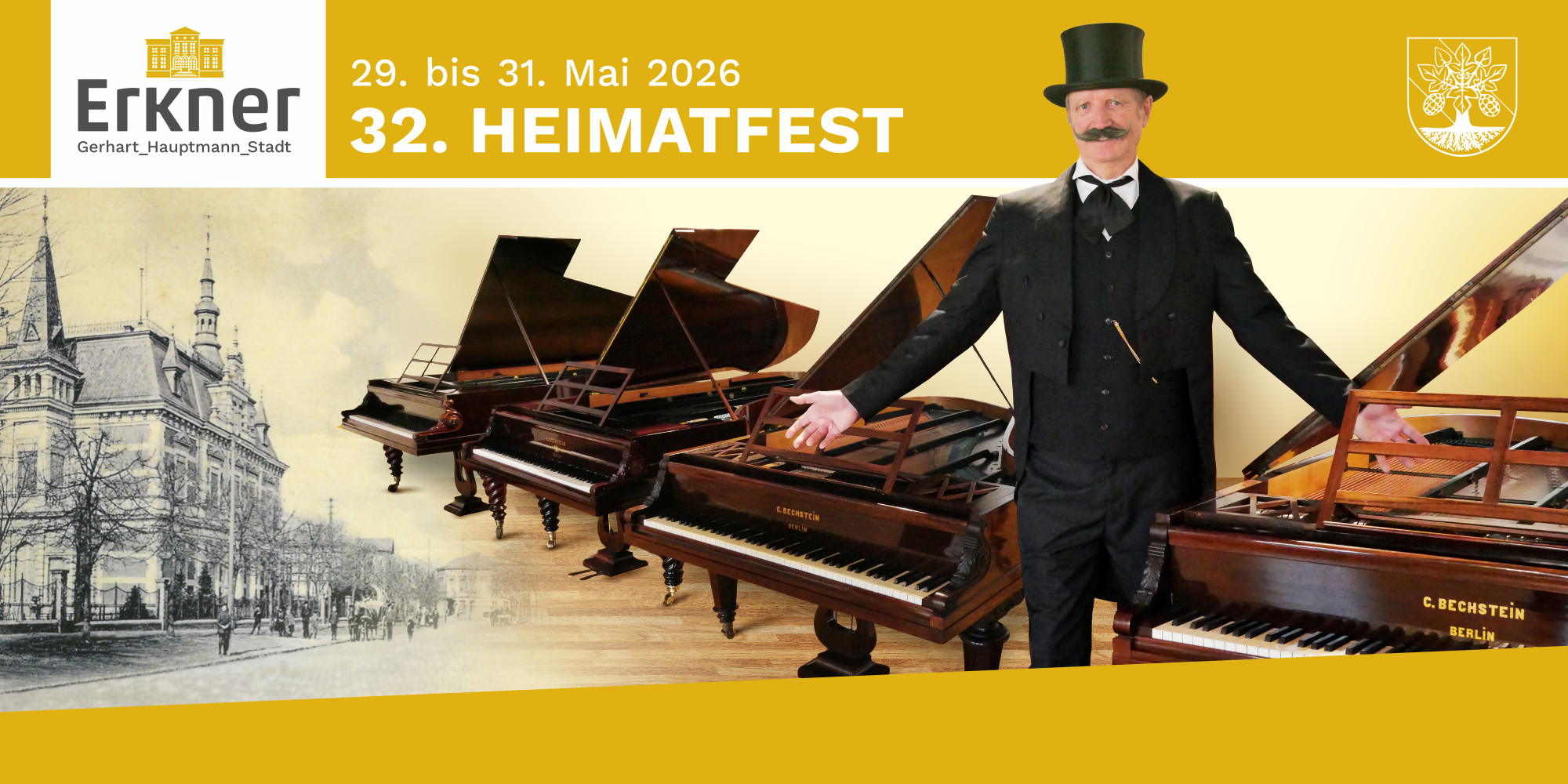 200 Jahre Carl Bechstein: Historische Postkarte zum Erkner Heimatfest erschienen