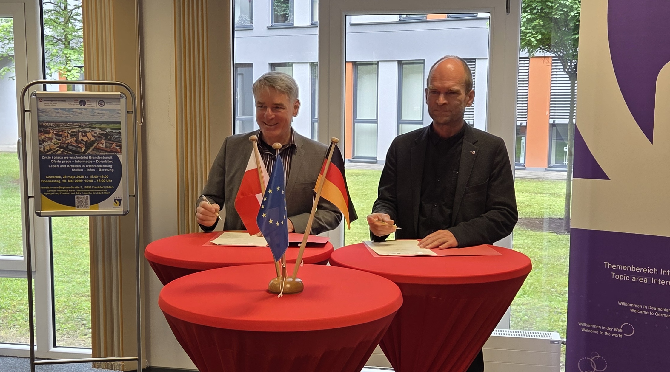 Starke Partnerschaft für die Grenzregion: Agentur für Arbeit wird Kooperationspartnerin des GrenzInformationsPunktes in Frankfurt (Oder)