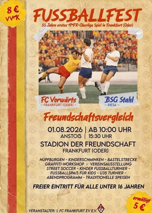 55-jähriges Jubiläum FC Vorwärts Ffo