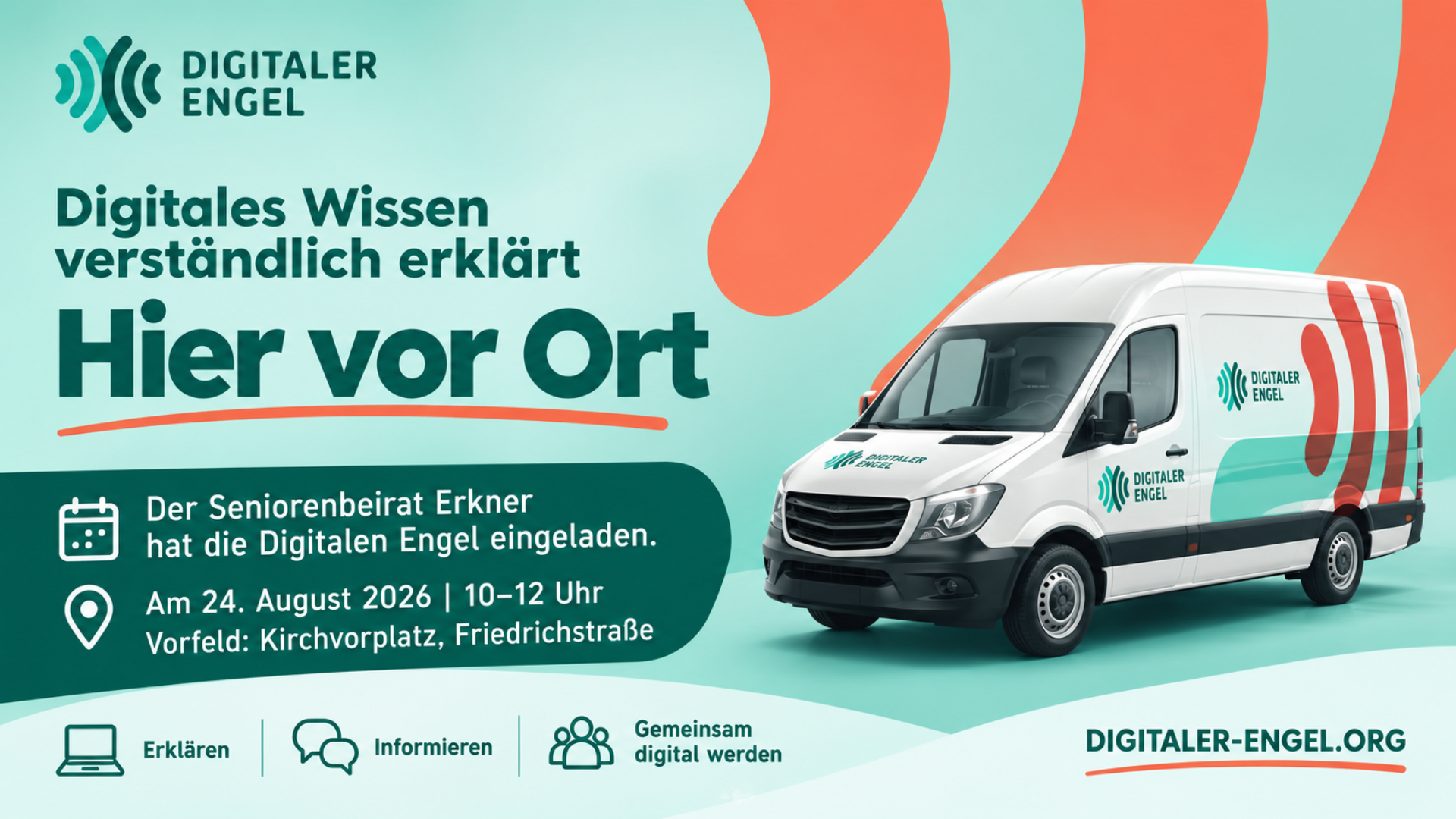 Der Digitale Engel macht Station in Erkner