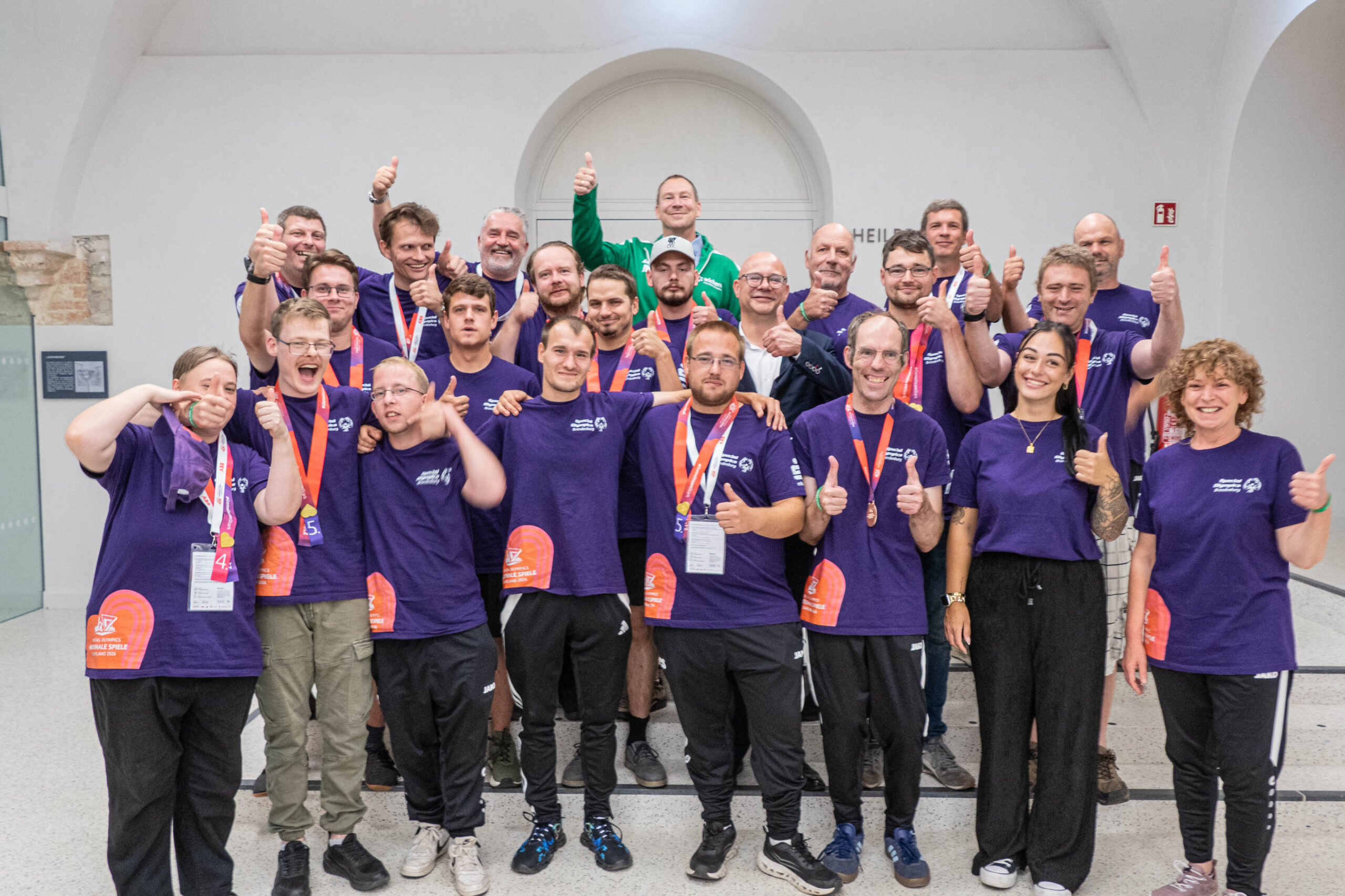 Ehrung der Teilnehmer bei den Special Olympics im Rathaus Frankfurt (Oder)