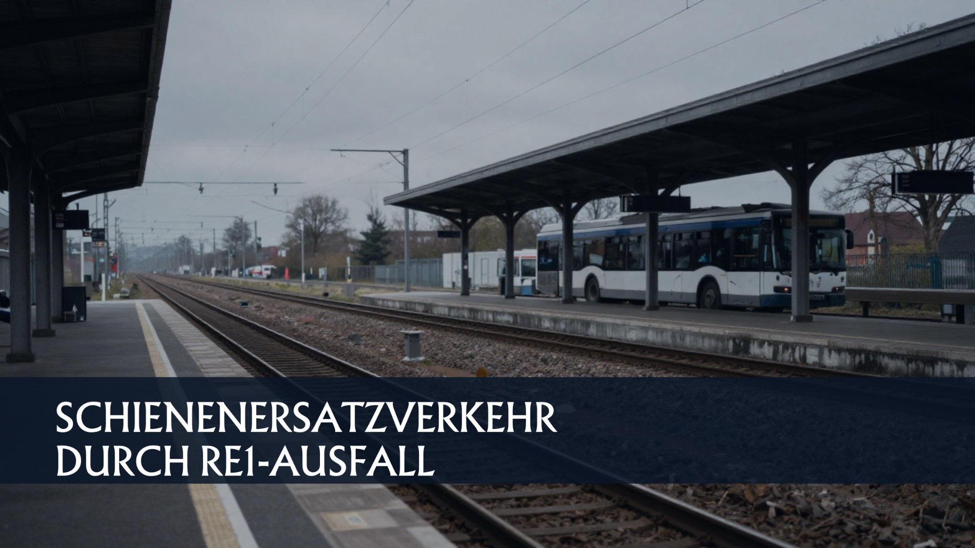 Erkner: Schienenersatz durch RE1- Ausfall