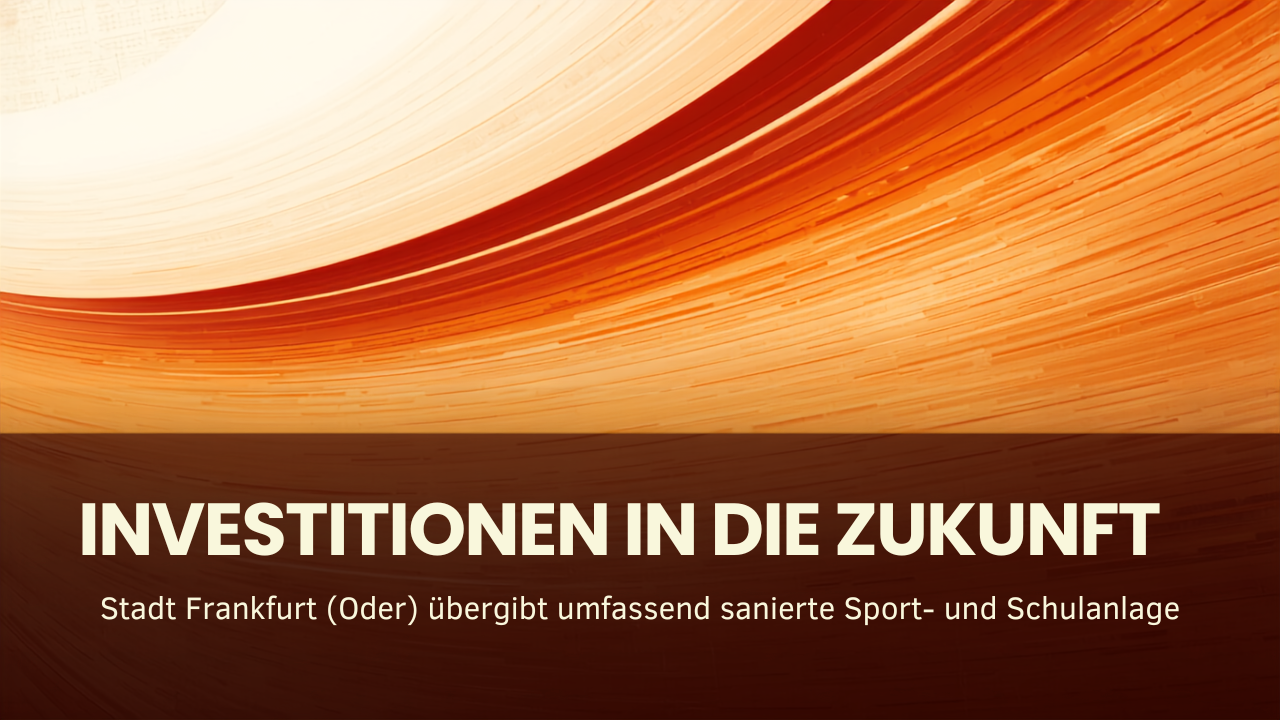 Stadt übergibt umfassend sanierte Sport- und Schulanlagen