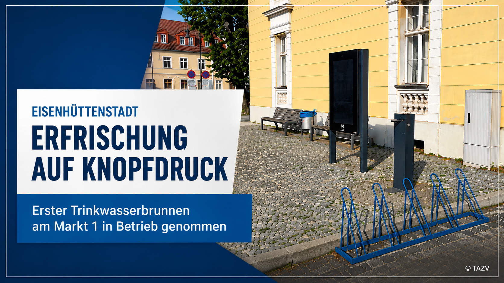 Inbetriebnahme des ersten Trinkwasserbrunnens