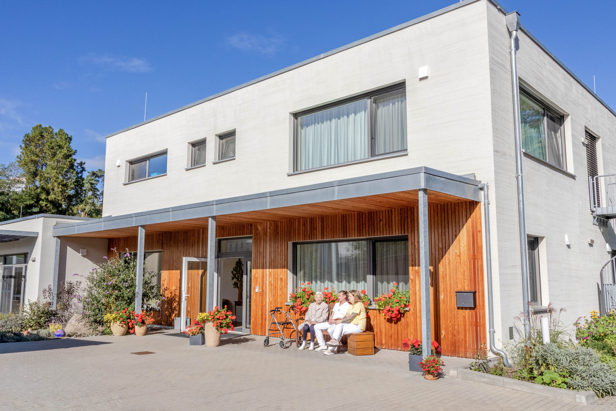 Neubau des Hospizes Regine-Hildebrandt-Haus in der Bergstraße in Frankfurt (Oder)
